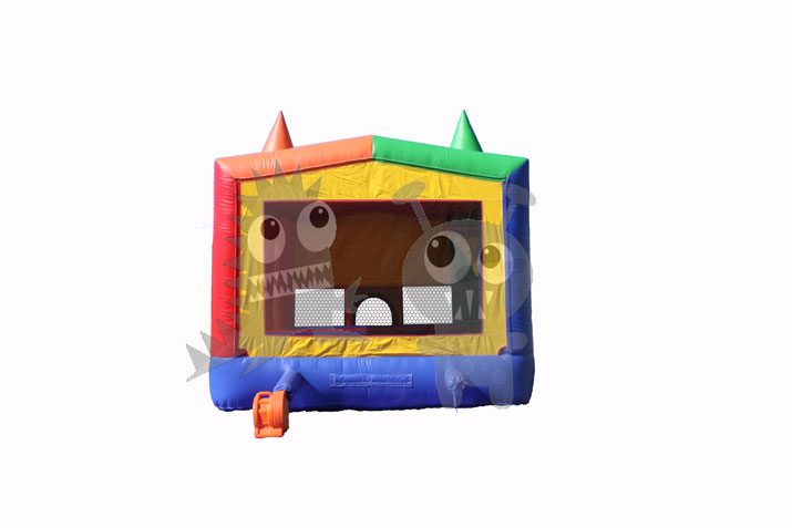 13x13 Red/Green/Yellow/Blue Castle Bounce House with Basketball Hoop Commercial Inflatable For Sale