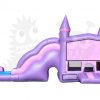 Pink Purple Castle 5-in-1 Combo Bounce House Jumper Wet/Dry with Slide Pool and Basketball Hoop Commercial Inflatable For Sale