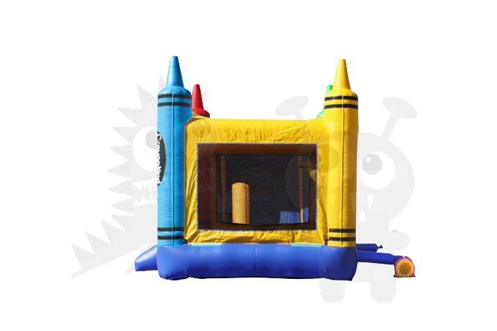 Colorful Crayons Combo Bounce House Jumper Wet/Dry with Slide Pool and Basketball Hoop Commercial Inflatable For Sale