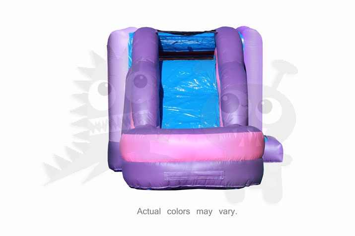 Pink Purple Castle Combo Bounce House Jumper with Slide Pool and Basketball Hoop Commercial Inflatable For Sale