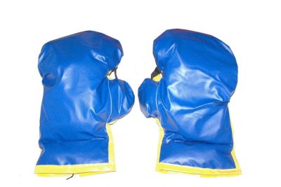 Oversized Blue or Red Pair of Boxing Gloves for Inflatable Boxing Ring