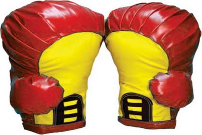 Oversized Blue or Red Pair of Boxing Gloves for Inflatable Boxing Ring