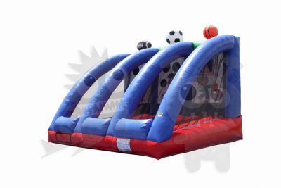 Inflatable 3-in-1 Sports Center Game with Basketball, Football, and Soccer Commercial Inflatable for Sale