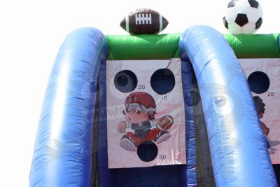 Inflatable 3-in-1 Sports Center Game with Basketball, Football, and Soccer Commercial Inflatable for Sale