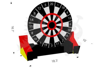 Inflatable Sports Interactive Foot Dart Game Commercial Inflatable For Sale
