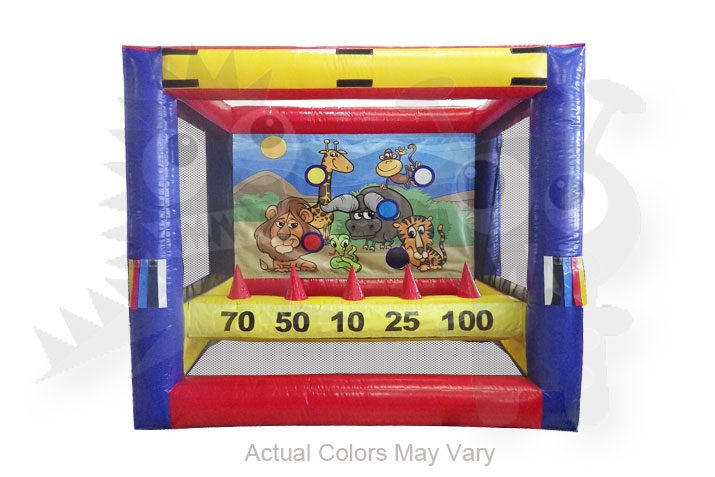 Commercial Grade Inflatable Knock It Off Archery Game Fun for All Ages, Interchangeable Art Panels