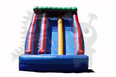 19' Double Wave Double Lane Wet/Dry Slide Commercial Inflatable For Sale