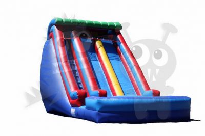 19' Double Wave Double Lane Wet/Dry Slide Commercial Inflatable For Sale