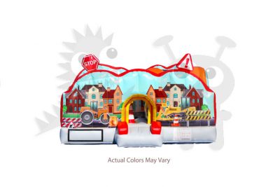 City Indoor Playground with Obstacles and Hoops Commercial Inflatable for Sale
