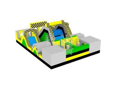 Toxic Escape Inflatable Hazardous Obstacle Course Commercial Inflatable For Sale