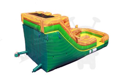 15' Junior Sun Double Lane Commercial Water Slide Commercial Inflatable For Sale