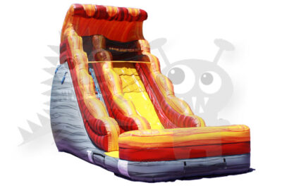 WAT-3018-Lava - 18' Volcano Flame Wet/Dry Water Slide