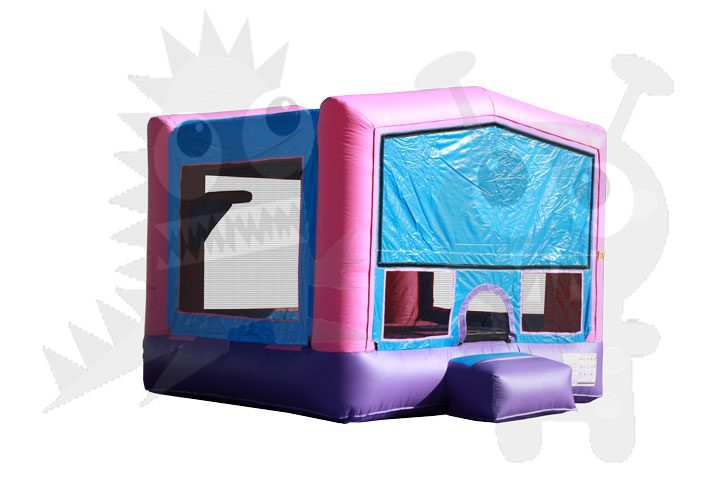 13x13 Pink/Purple Bounce House Jumper with Basketball Hoop Commercial Inflatable For Sale