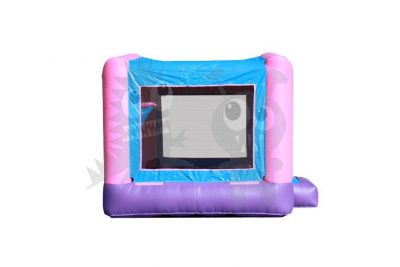 13x13 Pink/Purple Bounce House Jumper with Basketball Hoop Commercial Inflatable For Sale