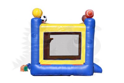 13x13 3D Sports Bounce House Jumper with Basketball Hoop Commercial Inflatable For Sale