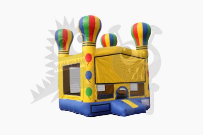 13x13 Hot Air Balloon Bounce House Jumper with Basketball Hoop Commercial Inflatable For Sale