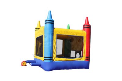 13x13 3-D Colorful Crayons Bounce House Jumper with Basketball Hoop Commercial Inflatable For Sale