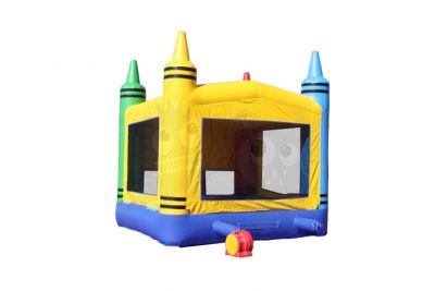 13x13 3-D Colorful Crayons Bounce House Jumper with Basketball Hoop Commercial Inflatable For Sale