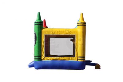 13x13 3-D Colorful Crayons Bounce House Jumper with Basketball Hoop Commercial Inflatable For Sale