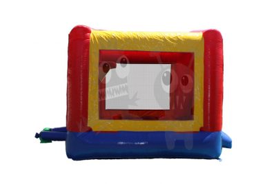 Red/Blue/Yellow Bounce House Jumper with Basketball Hoop Commercial Inflatable For Sale