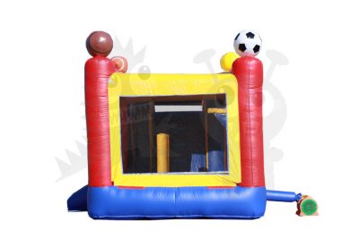3D Sports Combo Bounce House Jumper Wet/Dry with Slide Pool and Basketball Hoop Commercial Inflatable For Sale
