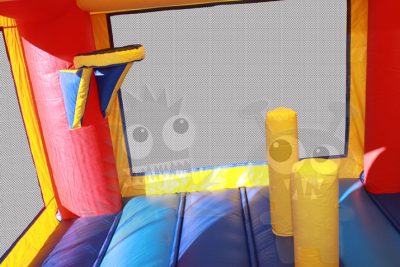 3D Sports Combo Bounce House Jumper Wet/Dry with Slide Pool and Basketball Hoop Commercial Inflatable For Sale