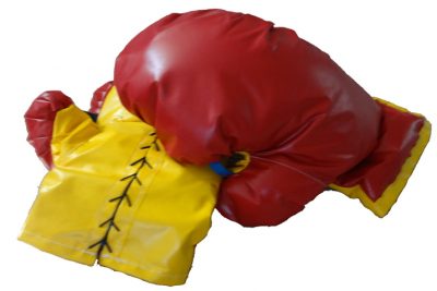 Oversized Blue or Red Pair of Boxing Gloves for Inflatable Boxing Ring