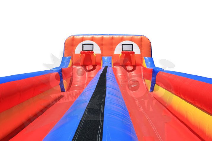 Inflatable Dual Lane Extreme Sports Bungee Run Hoop Shot Commercial Inflatable For Sale
