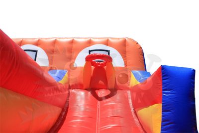 Inflatable Dual Lane Extreme Sports Bungee Run Hoop Shot Commercial Inflatable For Sale