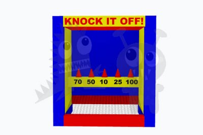 Commercial Grade Inflatable Knock It Off Archery Game Fun for All Ages, Interchangeable Art Panels
