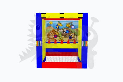 Commercial Grade Inflatable Knock It Off Archery Game Fun for All Ages, Interchangeable Art Panels