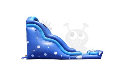 18' Dolphin Wave Wet/Dry Water Slide Single Lane Commercial Inflatable For Sale