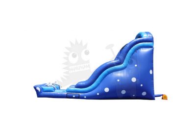 18' Dolphin Wave Wet/Dry Water Slide Single Lane Commercial Inflatable For Sale
