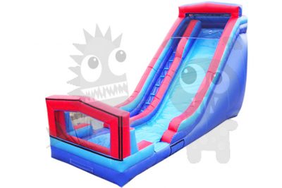 18' Inflatable Wet or Dry Water Slide Art Panel Single Lane Commercial Inflatable For Sale