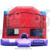 4-in-1 Inflatable Purple Red and Blue Combo with Slide, Climbing Wall and Hoop Super Durable Commercial Inflatable For Sale