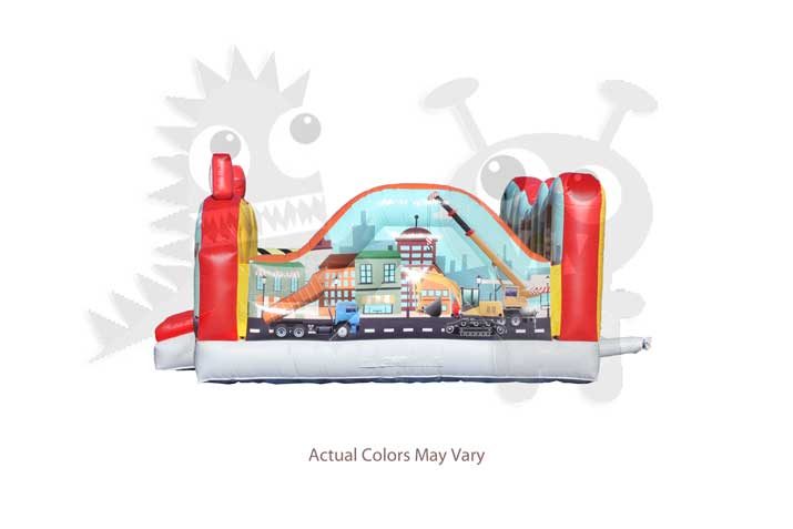 City Indoor Playground with Obstacles and Hoops Commercial Inflatable for Sale