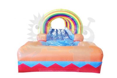 27' Multicolor Rainbow Inflatable Water Slide Slip 'n Slide Commercial Inflatable For Sale