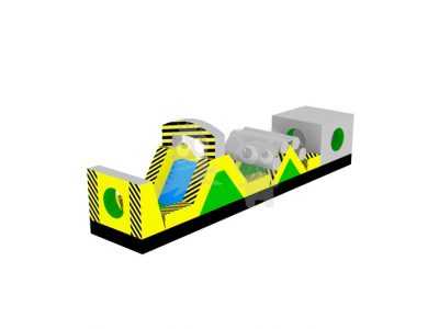 Toxic Escape Inflatable Hazardous Obstacle Course Commercial Inflatable For Sale