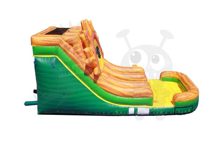 15' Junior Sun Double Lane Commercial Water Slide Commercial Inflatable For Sale
